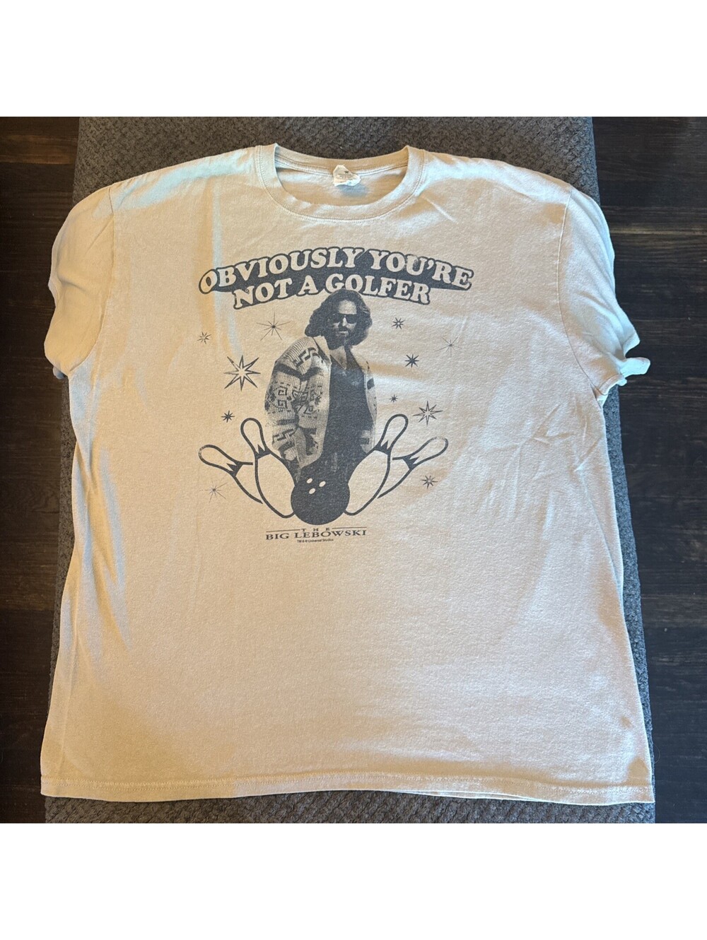 Vtg Y2K The Big Lebowski Promo Shirt Men's XL Obviously You’re Not A Golfer